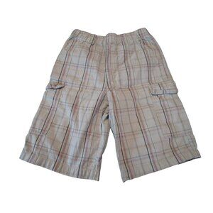 Canyon River Blues Boy's Plaid Cargo Shorts - Size L (14/16)